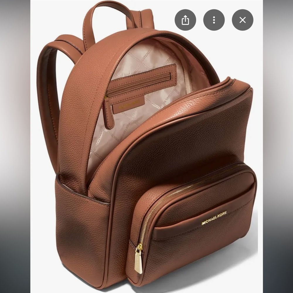 Michael Kors Bex Leather Backpack - Picture 10 of 11